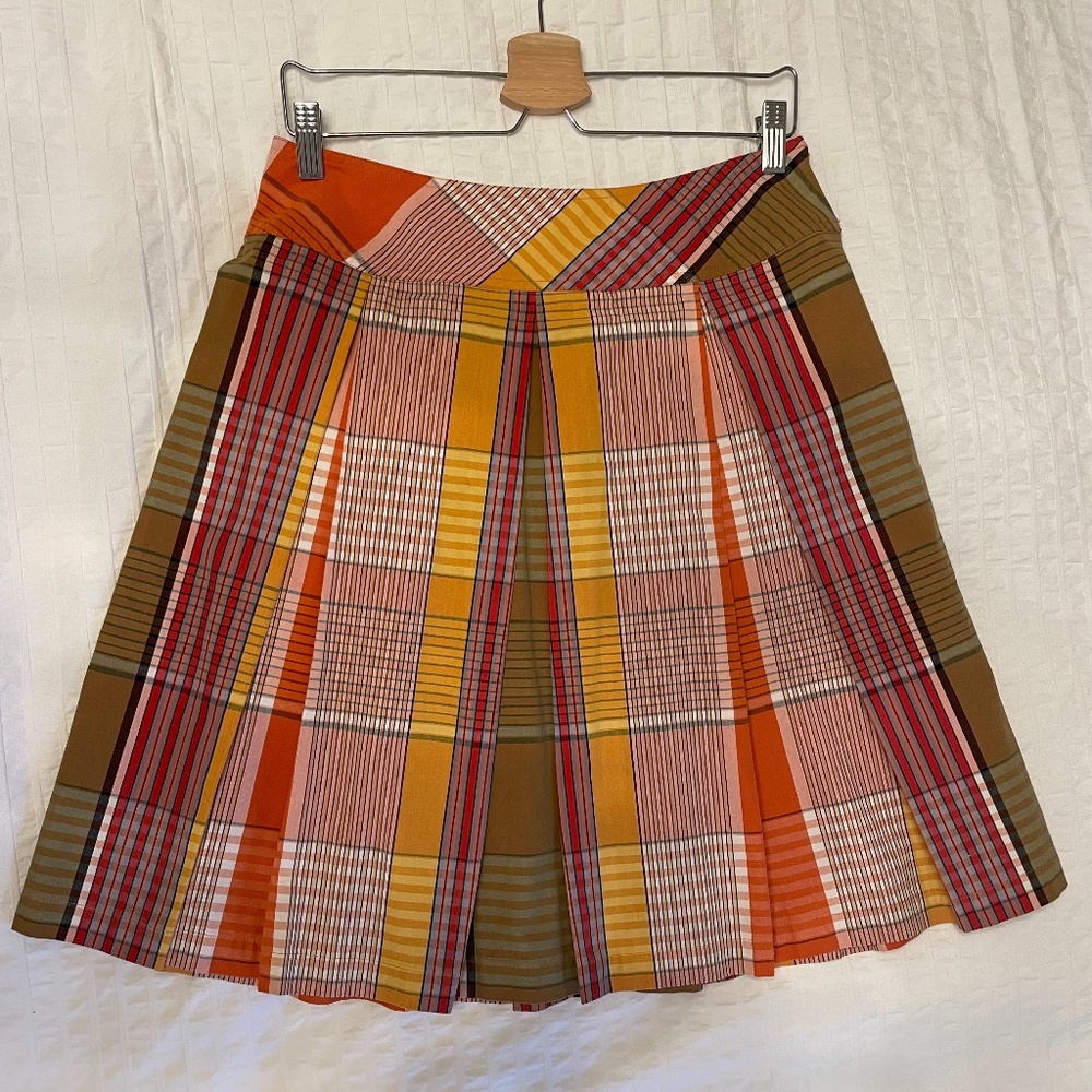 ISAAC MIZRAHI Multicolor Plaid  Skirt Size 4